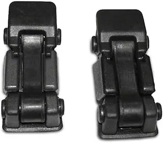 Omix-Ada | 11210.09 | Hood Catch and Bracket Pair | OE Reference: 55176636K2 | Fits 1997-2006 Jeep Wrangler TJ