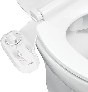 Luxe Bidet NEO 320 Plus - Next-Generation Warm Water Bidet Toilet Seat Attachment with Innovative EZ-Lift Hinges, Dual Nozzles, and 360° Self-Cleaning Mode (White)