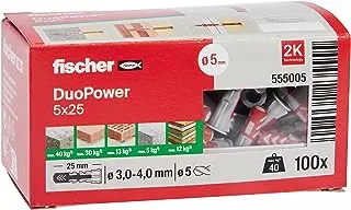 Fischer duopower wall plug, 5 x 25 mm size