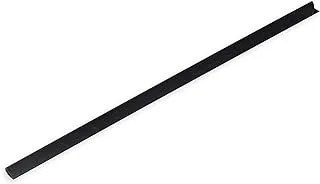 100-Piece FIS Plastic Sliding Bar Black 5mm, 50-Sheets Capacity - FSPG05-BK