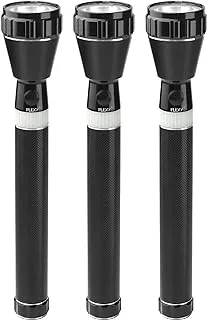 FLEXY® Rechargeable Q5 LED Flash Light 1500 Meters Beam 26X6X6CM Pack of 3