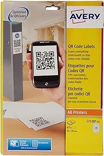 Avery 35 x 35 Mm Square QR Code Labels - White