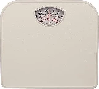 Terraillon T101 Compact Large Dial Mechanical Bathroom Scale, 120 kg Capacity, White