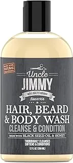 Uncle Jimmy Hair, Beard & Body Wash, 12 Oz