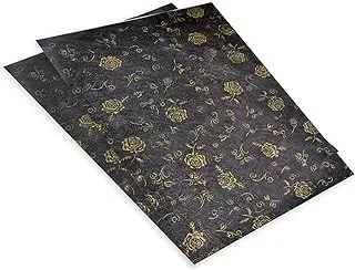 FIS 20-Piece FIS Gift Wrapping Paper 35gsm 50X70cm, Black - FSGF11