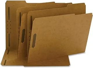 Smead Fastener File Folder, 2 Fasteners, Reinforced 1/3-Cut Tab, Letter Size, Kraft, 50 per Box (14837)