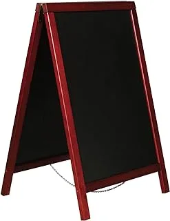 FIS Wooden Easel Chalk Board Black/Red - FSBB66130