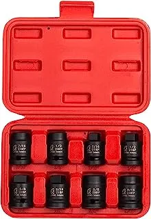 Sunex 2841 1/2-Inch Drive Pipe Plug Socket Set, Male/Female set, Cr-Mo, 7/16-Inch - 5/8-Inch Male, 7/16-Inch - 5/8-Inch Female, 8-Piece