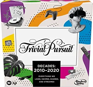 Hasbro Trivial Pursuit Decades 2010 to 2020 Board Game for Adults and Teens, Pop Culture Trivia Game for 2 to 6 Players, Ages 16 and Up