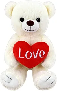 Bear with Heart Cream 25cm