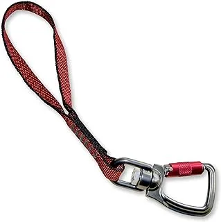 Kurgo Swivel seat belt Tether for Dogs, Car seat belt for Pets, Adjustable Dog Safety Belt Leash, quick&Easy Installation, Works with Any Pet Harness, Swivel Tether Carabiner clip (Red), Model:01179