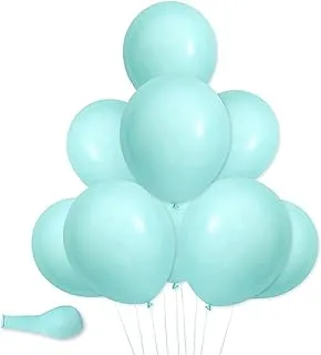 Rosy.Moment Pastel Latex 12 inche Balloons 40 Pcs Pack Macaron Balloons For Baby Shower Wedding Birthday Party Supplies-Tiffany Blue