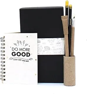 BUY RESPONSIBLY Plantable Pocket Stationary Kit - 1 Plantable Notepad - 2 Seed Pens - 2 Seed Pencils, 100% Biodegradable Recycled Paper with Notepad Cover (Pack of 5)