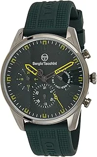 Sergio Tacchini ST.1.10226-3 Archivio Silicon Strap Watch for Men, Green