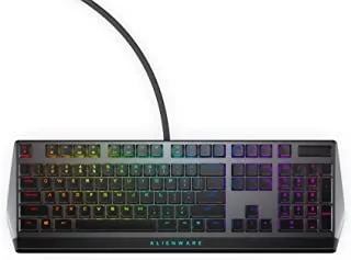 Alienware Low-Profile RGB Gaming Keyboard AW510K: Alienfx Per Key LED - Media CONTROLS & USB Passthrough Cherry MX Low Profile Red Switches