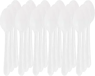 Fun Biodegradable disposable Spoon - Ideal for Eating Salad, Dessert, Appetizer, Fruit Salad, Chinese Food & more| Handwash-Safe|Dinner Spoon,Table Spoon Ideal for Family, Hotels, (Pack of 18)