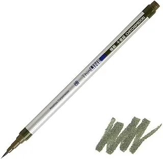 Akashiya Fude Brush Pen Sai Thin Line، Moss Green (TL300-04)