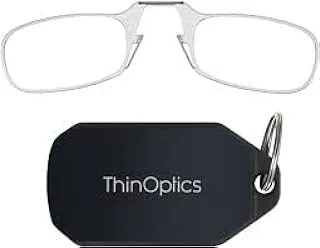 ThinOptics Keychain Case and Reader نظارات قراءة مستطيلة