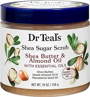 DR TEAL'S SHEA SUGAR BODY SCRUB SHEA BUTTER & ALMOND OIL 538G