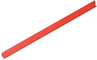 100-Piece FIS Plastic Sliding Bar Red 15mm, 150-Sheets Capacity - FSPG15-RE