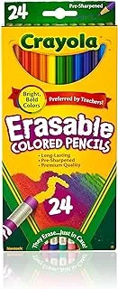 Crayola Erasable Colored Pencils, 24 Count