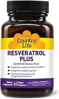 Country Life Resveratrol Plus Vegan Capsules 60's