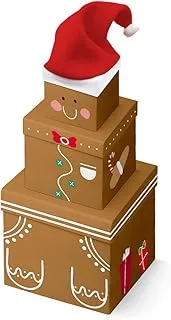 Clairefontaine Christmas X-31088-BXC Gingerbread Set of 3 Square