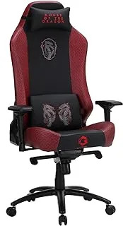 GAMEON Licensed Gaming Chair With Adjustable 3D Armrest & Metal Base - House of The Dragons