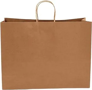 REDDOTGIFT® 12-Pack Paper Bags With Handles Kraft Gift Bags,Shopping Bags (Kraft, A3 H31*L40*D13cm)