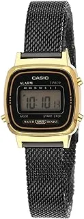 Casio Quartz Watch, Digital Display and Stainless Steel