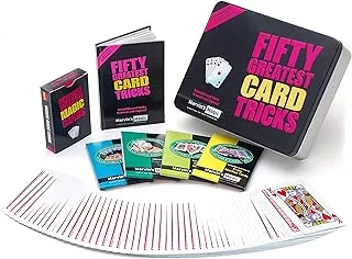 Marvin's Magic - Fifty Greatest Card Tricks Set | Children & Adults Magic Card Set| Includes Card Tricks, Close up Magic and Mind Reading Tricks | Comes in Gift Set Tin | Suitable for Age 8+