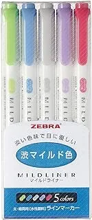 Zebra WKT7-5C-NC NC5 color set astringency mild liner (japan import)