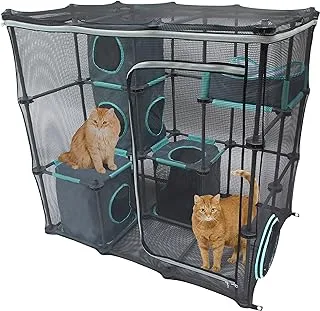 Kitty City Outdoor Catio Mega Kit for Cats, Replacement Parts, and 10' Tunnels