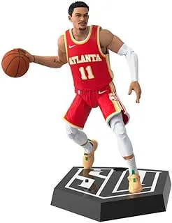 مجموعة البداية من هاسبرو NBA Series 1 Trae Young Action Figure مع بطاقة تداول Panini Sports حصرية ، أرقام البداية بحجم 6 بوصات