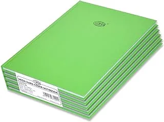 FIS Neon Hard Cover Notebook Single Line A4, 100-Sheets, Parrot 5-Piece - FSNBA4N230