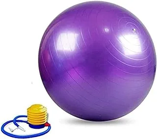 95cm Large Size Yoga Exercise Gym Ball Non-slip Abdominal Fitness Anti Burst Purple