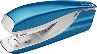 Leitz Stapler, 30 Sheet Capacity, Ergonomic Metal Body, Includes Staples, WOW Range, 55021036 - Metallic Blue