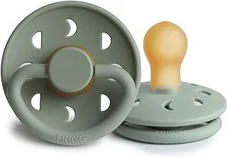 FRIGG Moon Phase Latex Baby Pacifier 0-6M 1-Pack Sage - Size 1