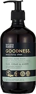 غسول اليدين Baylis & Harding Goodness Oud، Cedar & Amber 500 مل