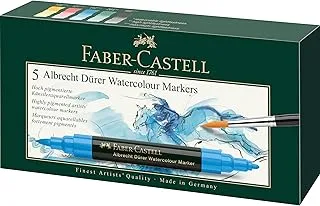 Faber-Castell Albrecht Durer Watercolor Marker Set, 5-Colors, One Size