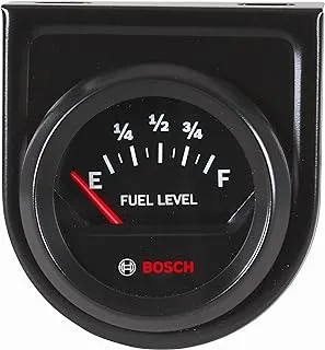 Actron Bosch sp0f000056 style line 2 fuel level gauge - electric (black dial face, black bezel)