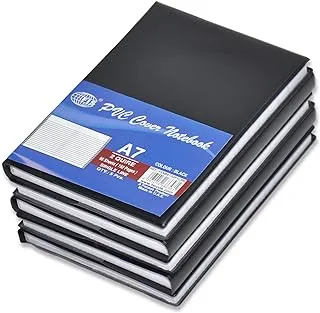 FIS PVC Notebook A7, 2-Quires Black 5-Piece - FSNBA72QPVCBK