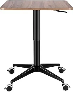 UPERGO UP-10SL Height Adjustable Square Movable Desk, Computer Floor Stand