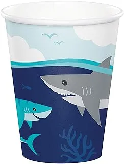 Shark Party Hot and Cold Cup 9oz 8ct