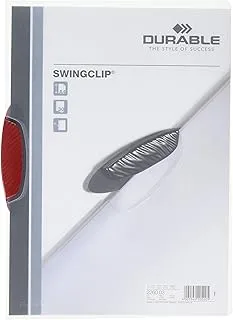 Durable 2260/32 hunke and jochheim klemm mappe polypropylene swingclip folder with 30 sheets, a4 size, transparent