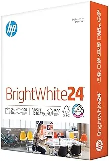 HP Papers HP Printer Paper | 8.5 x 11 Paper | BrightWhite 24 lb |1 Ream - 500 Sheets| 100 Bright | Made in USA - FSC Certified | 203000R