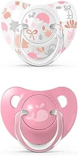 Suavinex 3800236 Memories Soother 2-Pieces Set, Pink