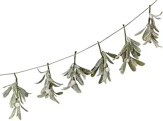 Ginger Ray Mistletoe Sprigs Garland, 2 m Length, Green