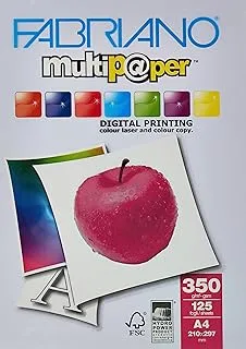 Fabriano 350 gsm A4 Multi-Purpose Craft Printable Paper, White