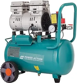 Sulfur Sulfar Power Action Power Action AC3075 Oilless Air Compressor Input Power 750W 220-240V, 50Hz No Load Speed 1450/min Tank Capacity 24L Displacement 71L/min (OAC3075, Green)